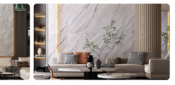 星耀系列750X1500mm巖板的連紋效果圖