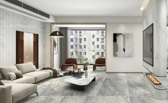 宏陶質感磚大客廳效果圖展示
